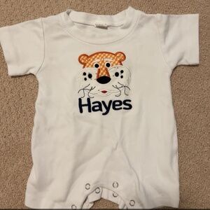 “Hayes” Auburn Baby Romper